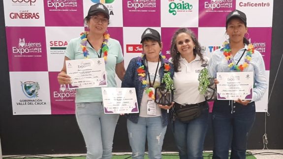 Caficultoras destacadas en Expo Mujeres del Café Especial 2024