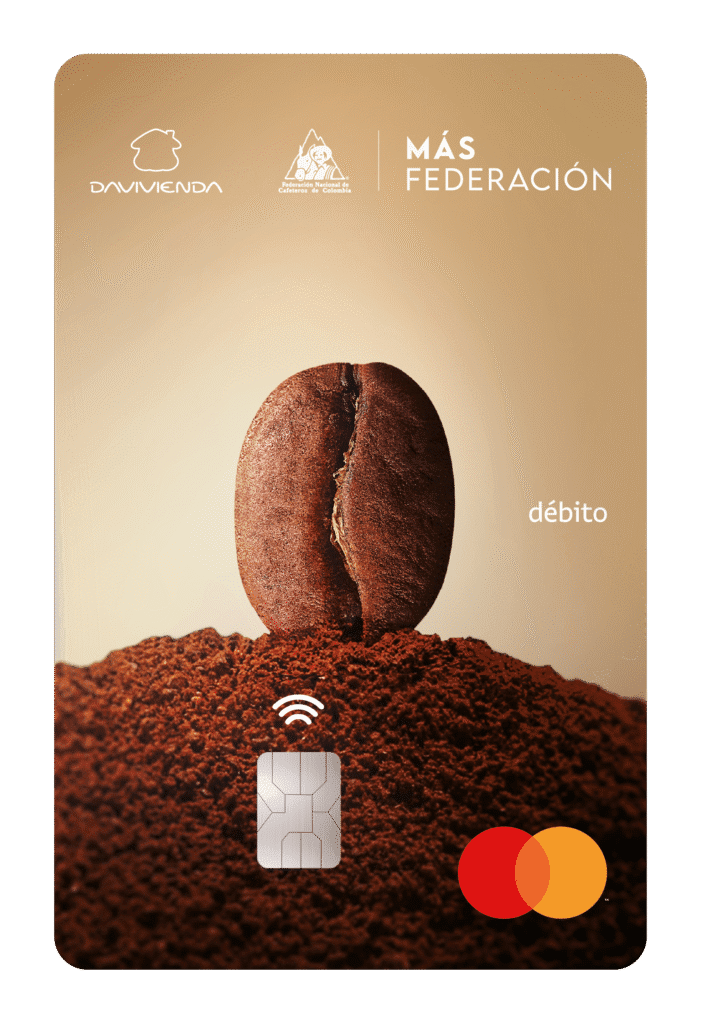 tarjeta débito Federación Nacional de Cafeteros de Colombia Davivienda
