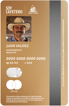 tarjeta Federación Nacional de Cafeteros de Colombia